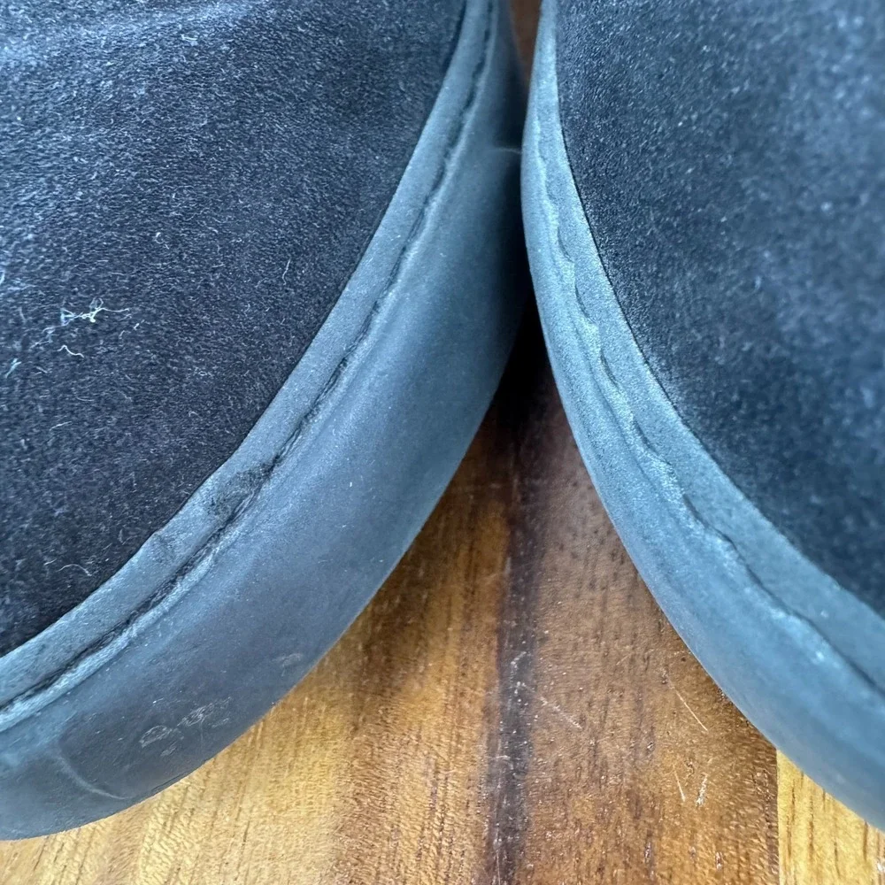 Womens Moncler Black Suede Casual Slip On Shoes Sneakers Size 36‎ US 6 M GUC